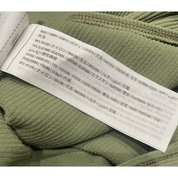 Abercrombie & Fitch Soft AF Collection Size Womens Medium Green Ribbed Tank - Picture 7 of 8